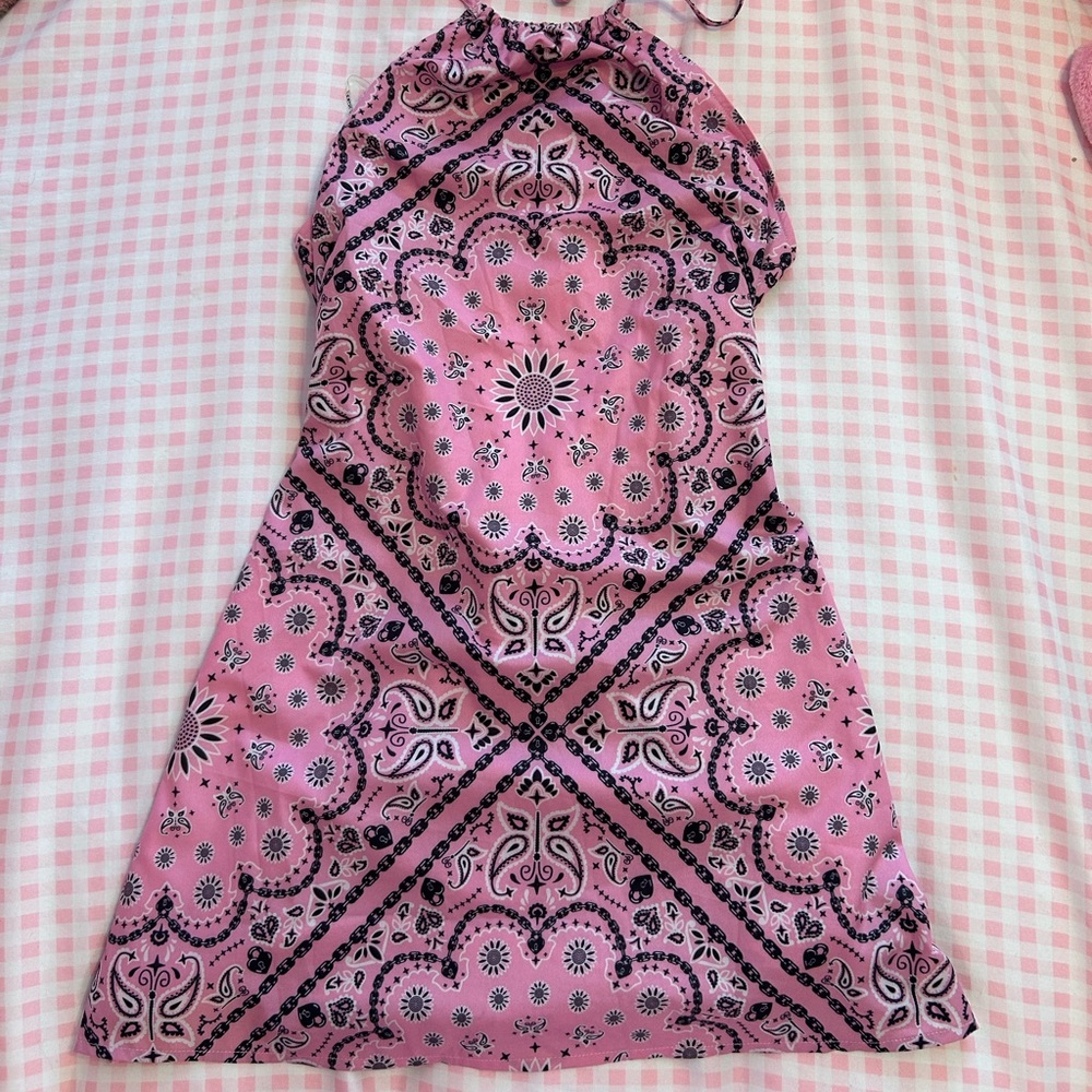 Sugar Thrillz halter bandana dress